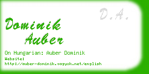 dominik auber business card